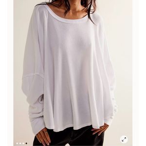 Free People We The Free Microphone Drop Thermal Top